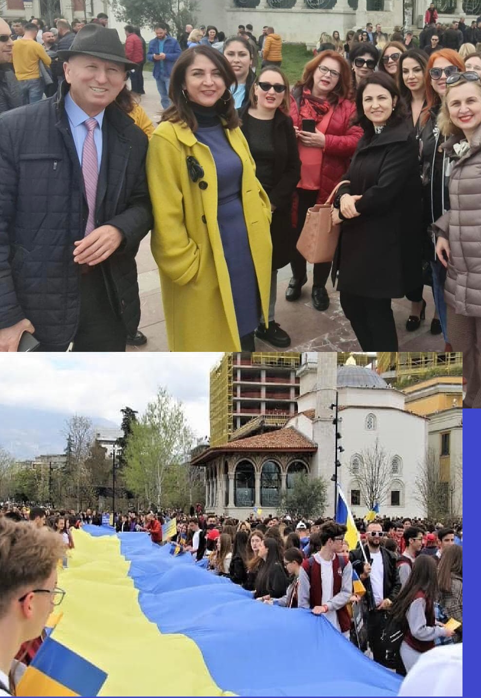 THE PEOPLE'S ADVOCATE IN ALBANIA TAKES PART IN THE SOLIDARITY RALLY AGAINST THE INVASION OF UKRAINE